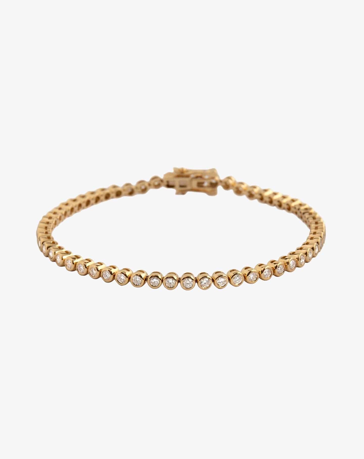 Classic Bezel-Set Diamond Tennis Bracelet - 2.2mm