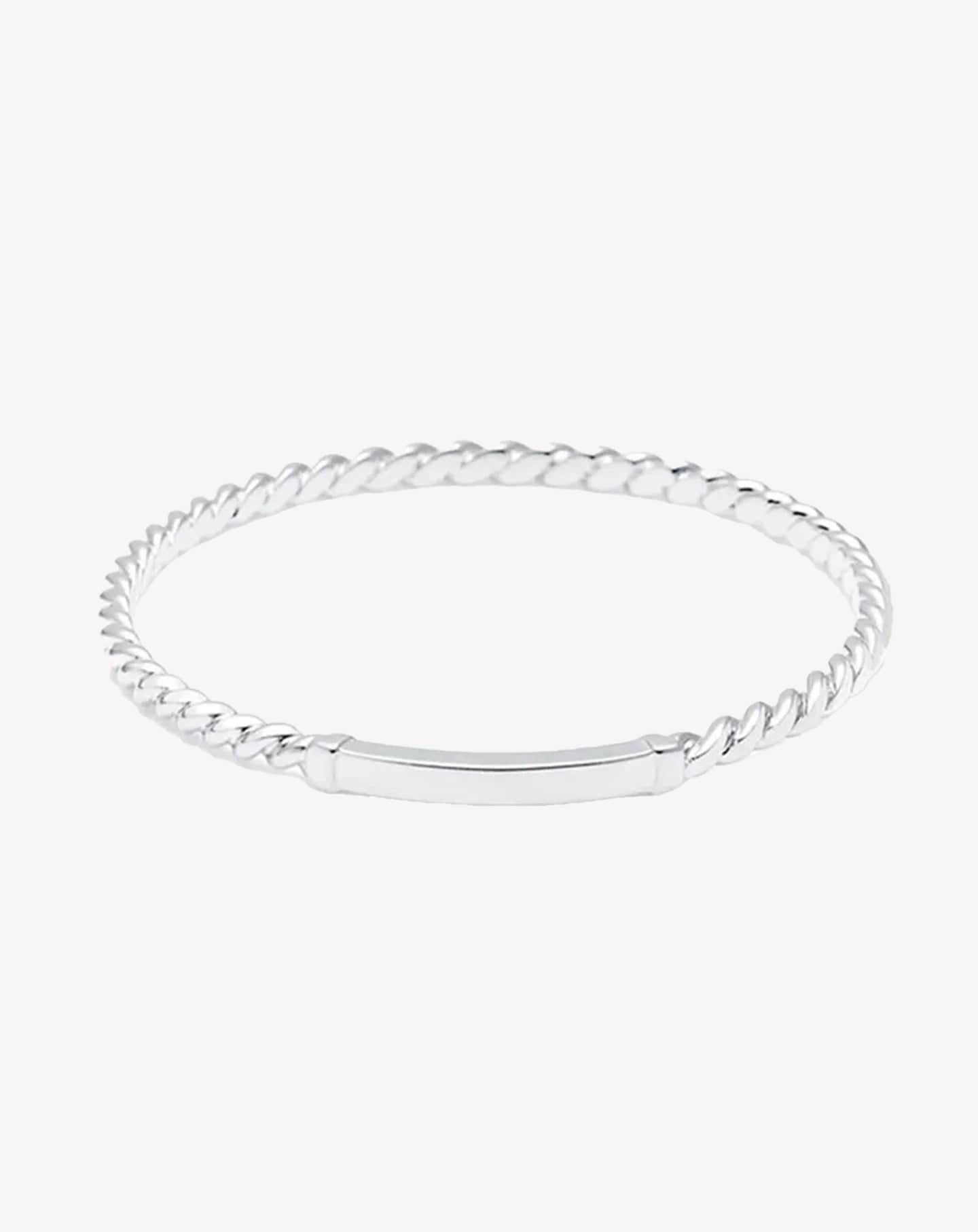 Knots Bangle White Gold