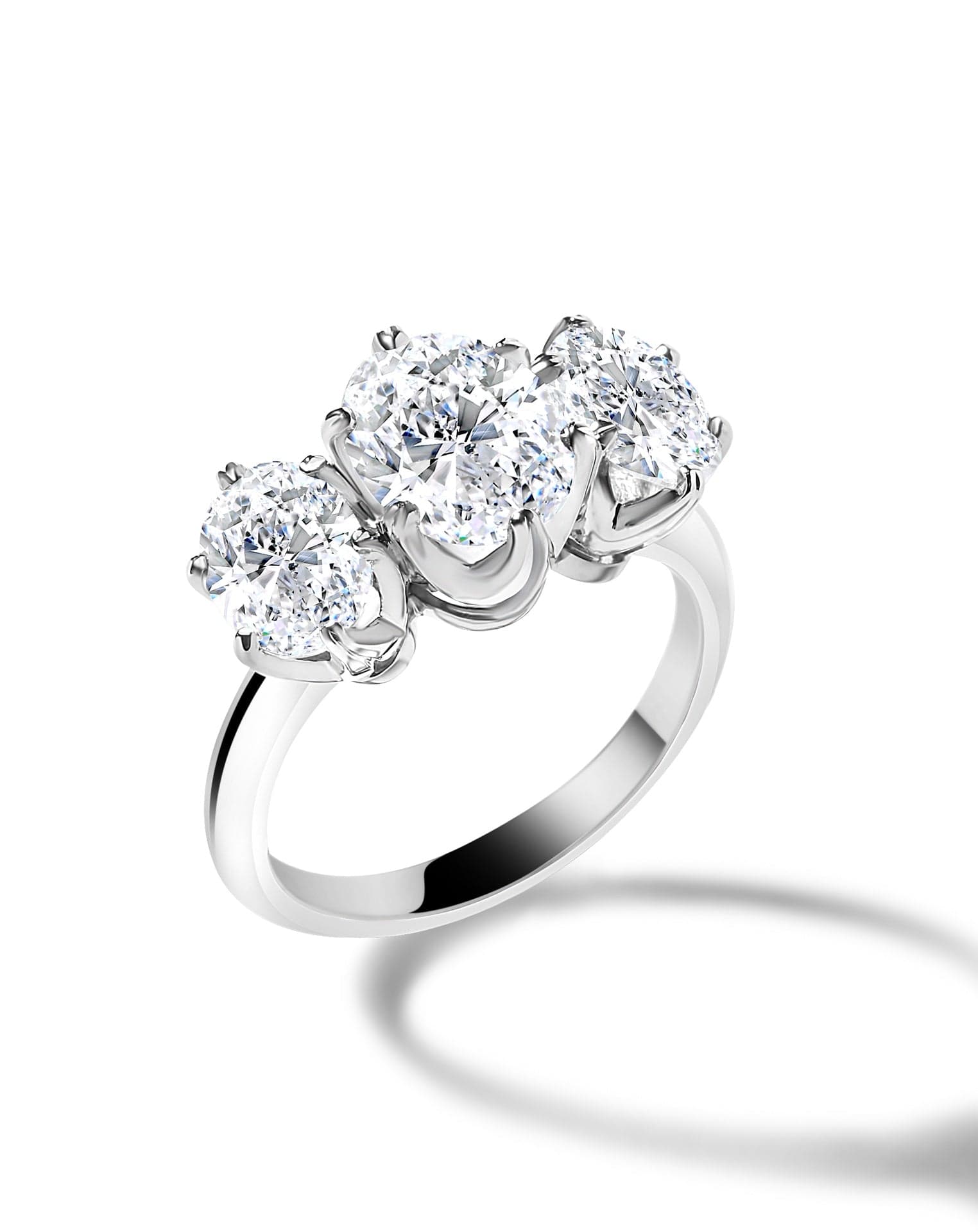 Sloane Oval Three Stone