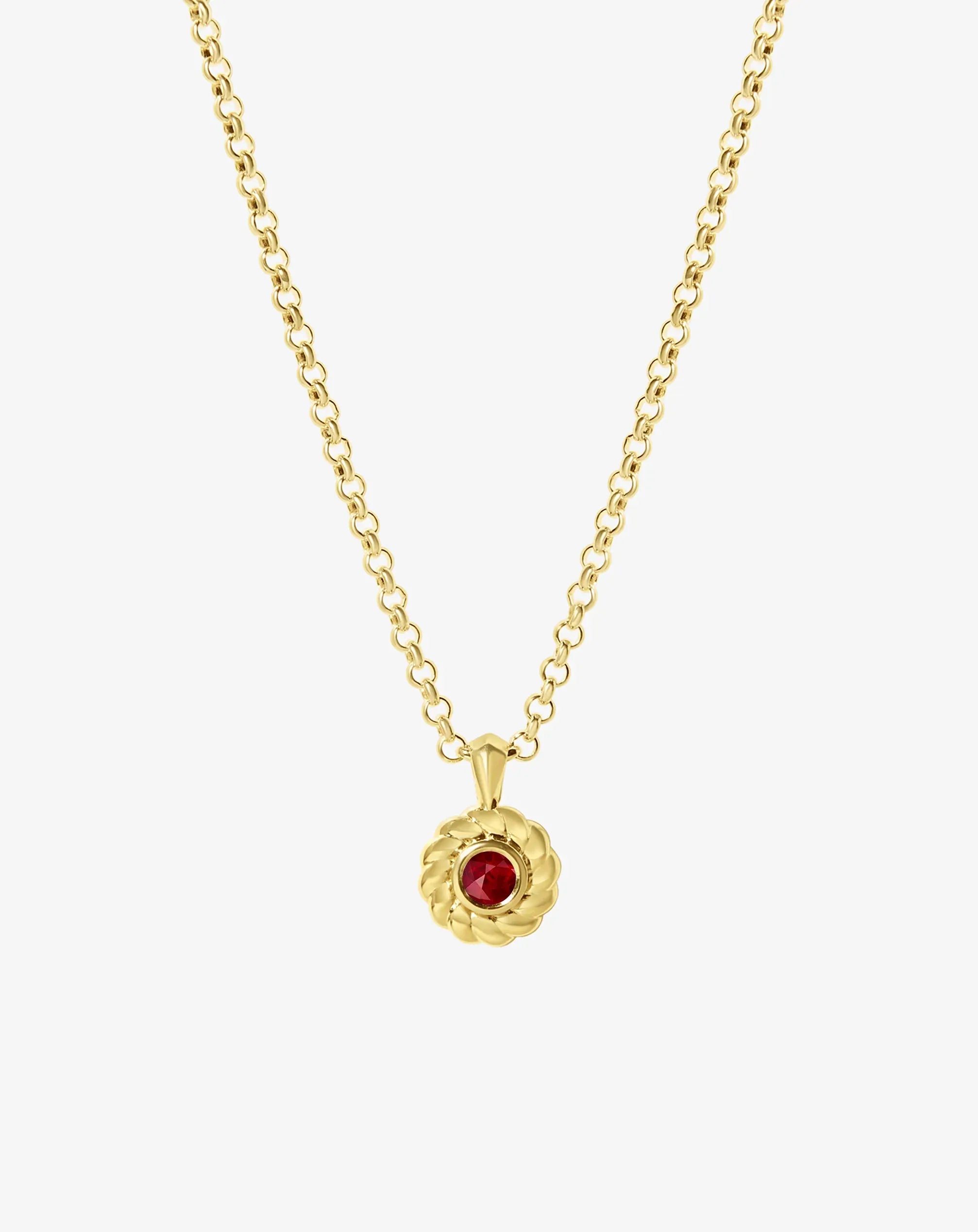 Ruby Darling Knots Necklace