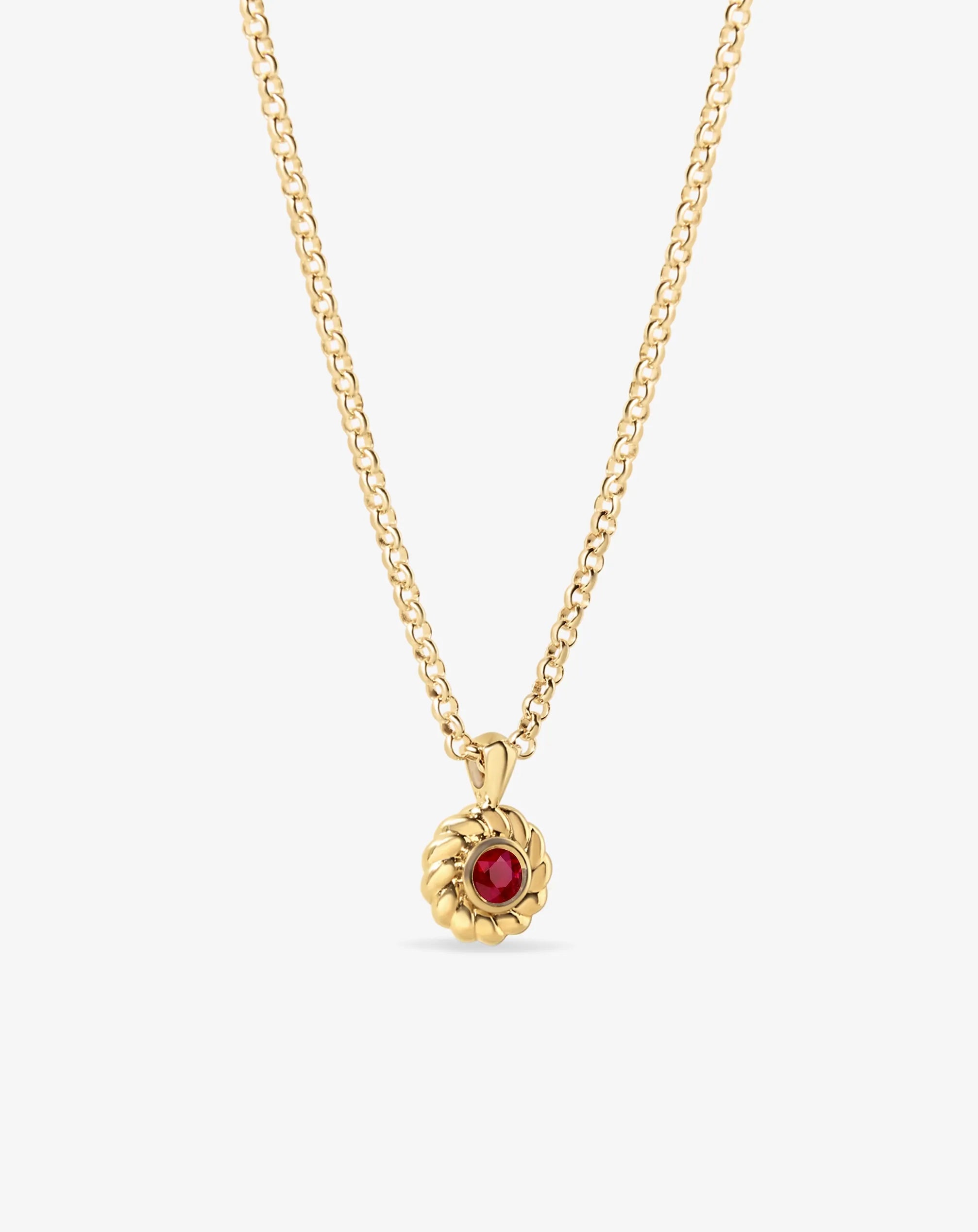 Ruby Darling Knots Necklace