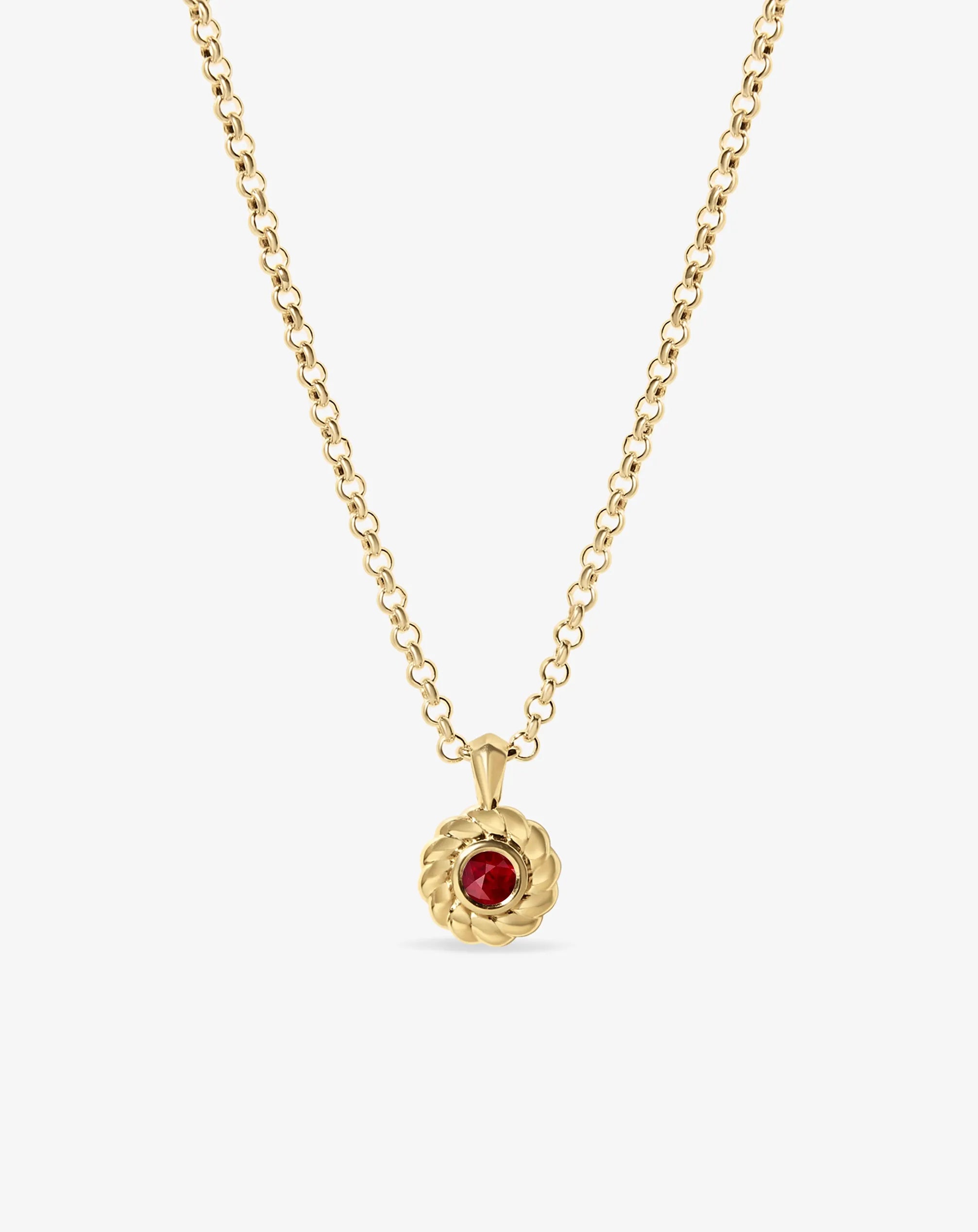 Ruby Darling Knots Necklace