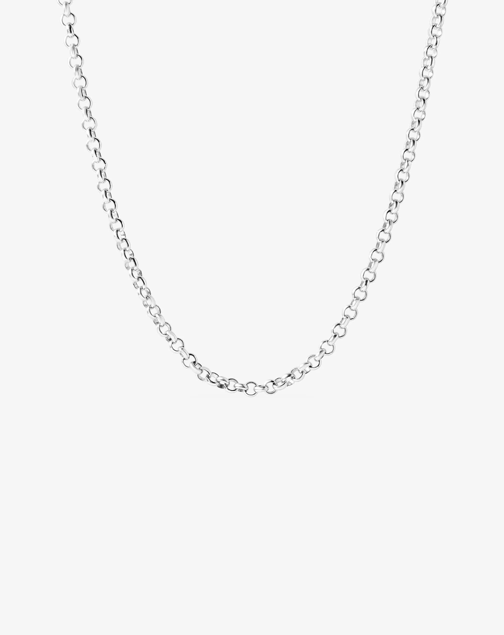 Classic Belcher Chain in White Gold