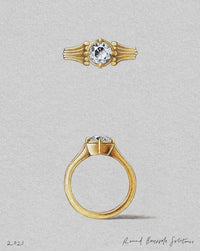 Round Boussole Solitaire