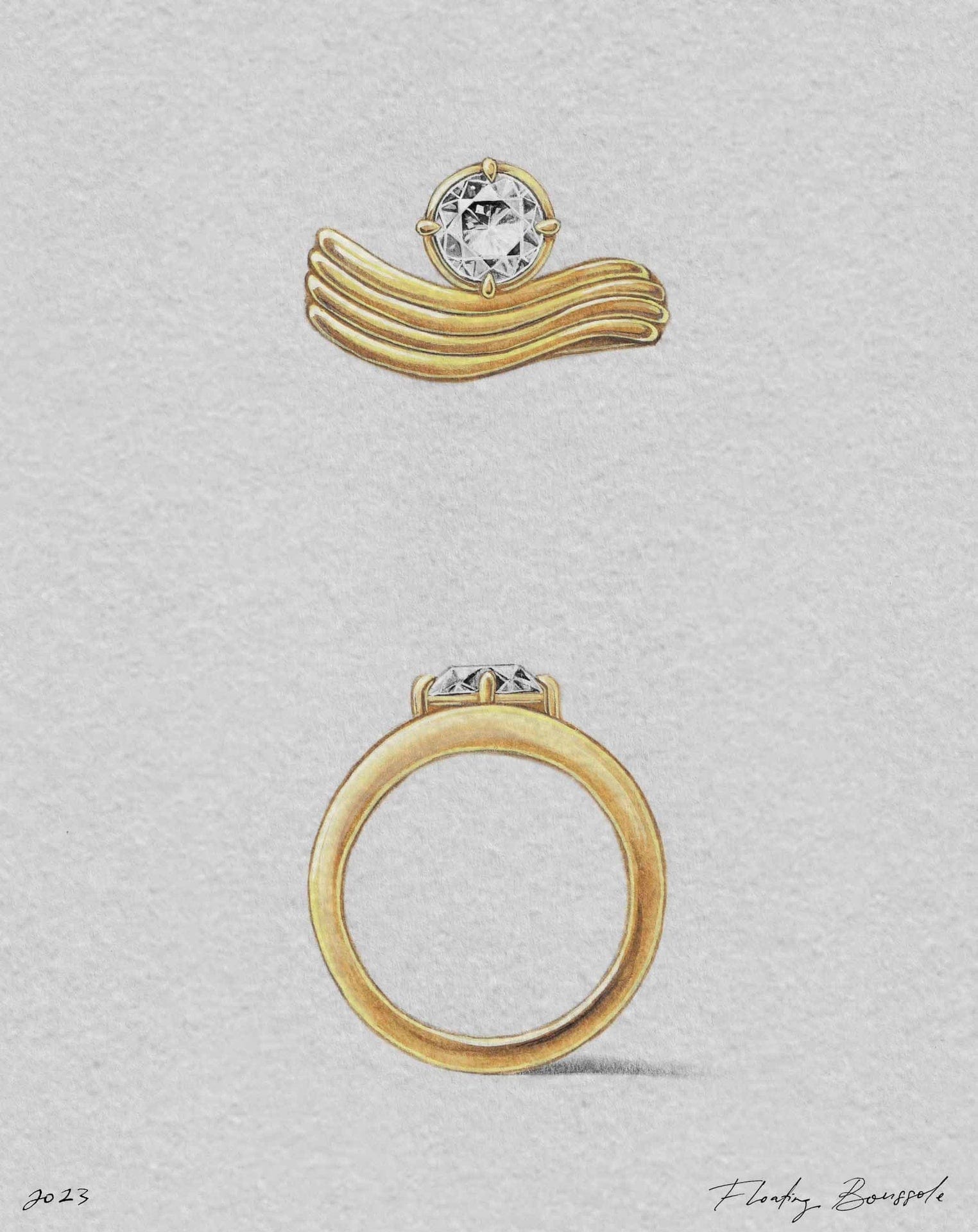 Floating Boussole Solitaire