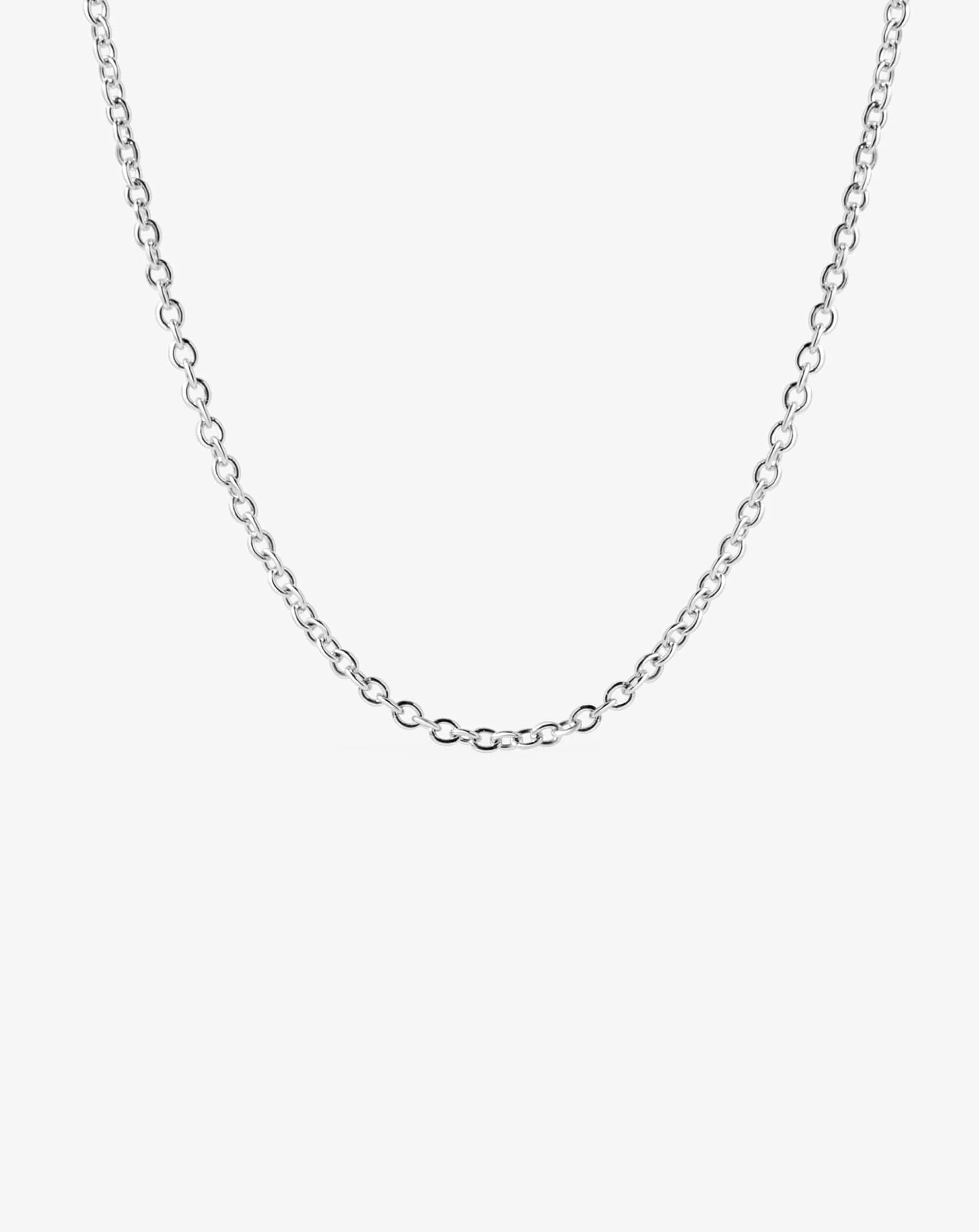 Classic Cable Chain in White Gold