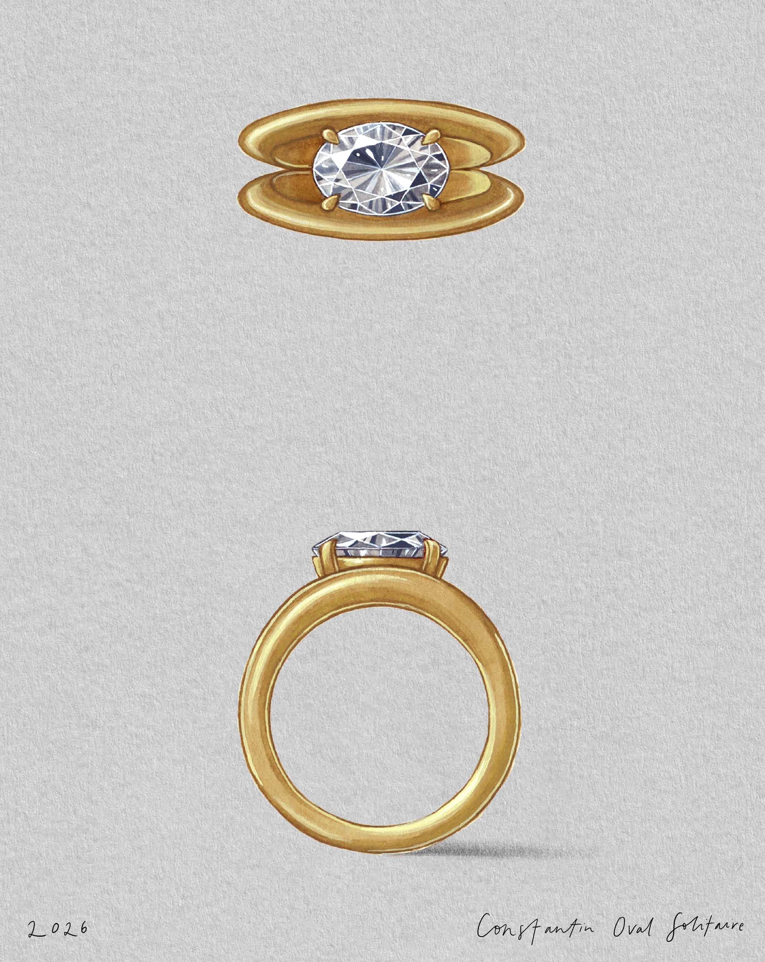 Constantin Oval Solitaire