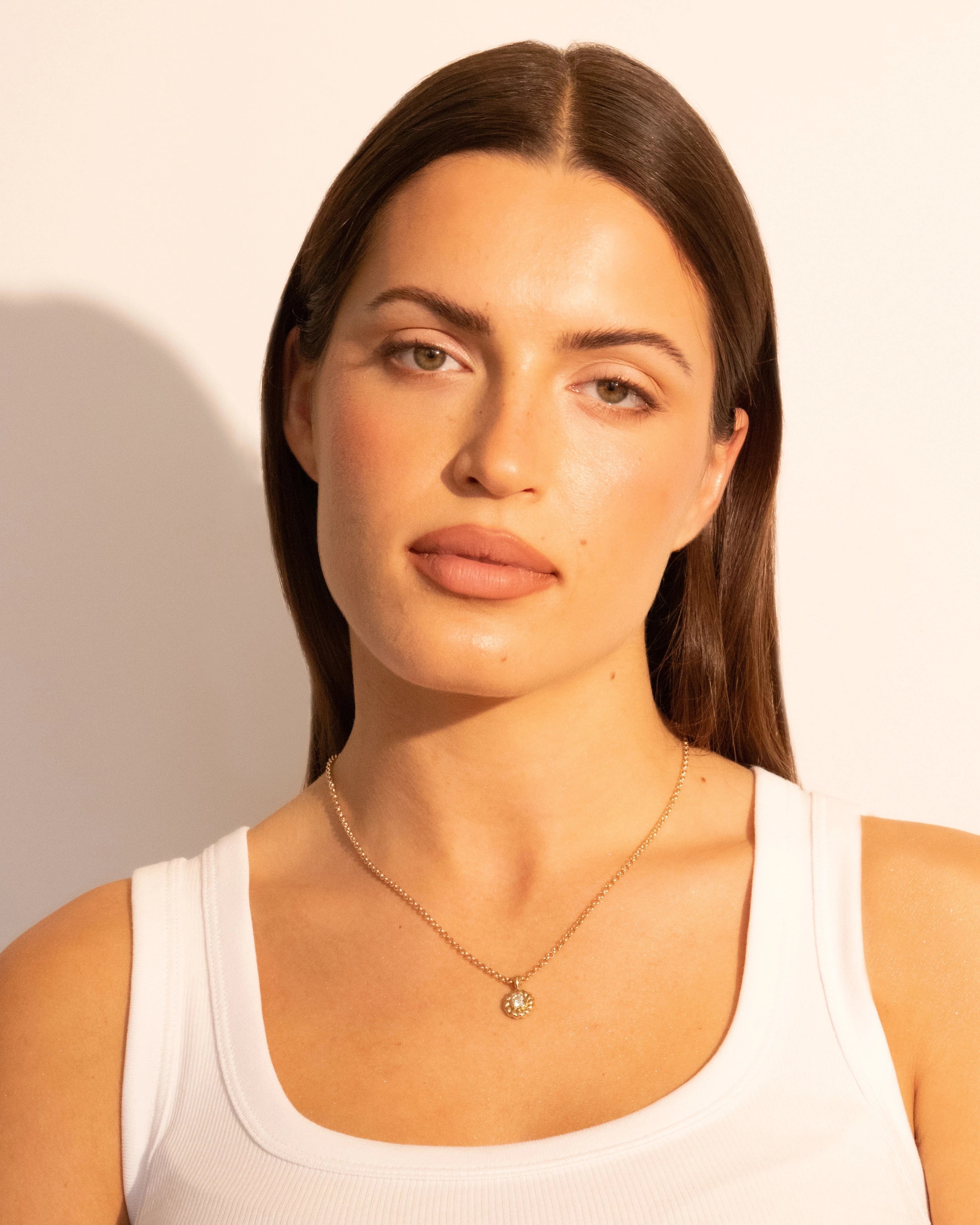 Diamond Darling Knots Necklace Yellow Gold