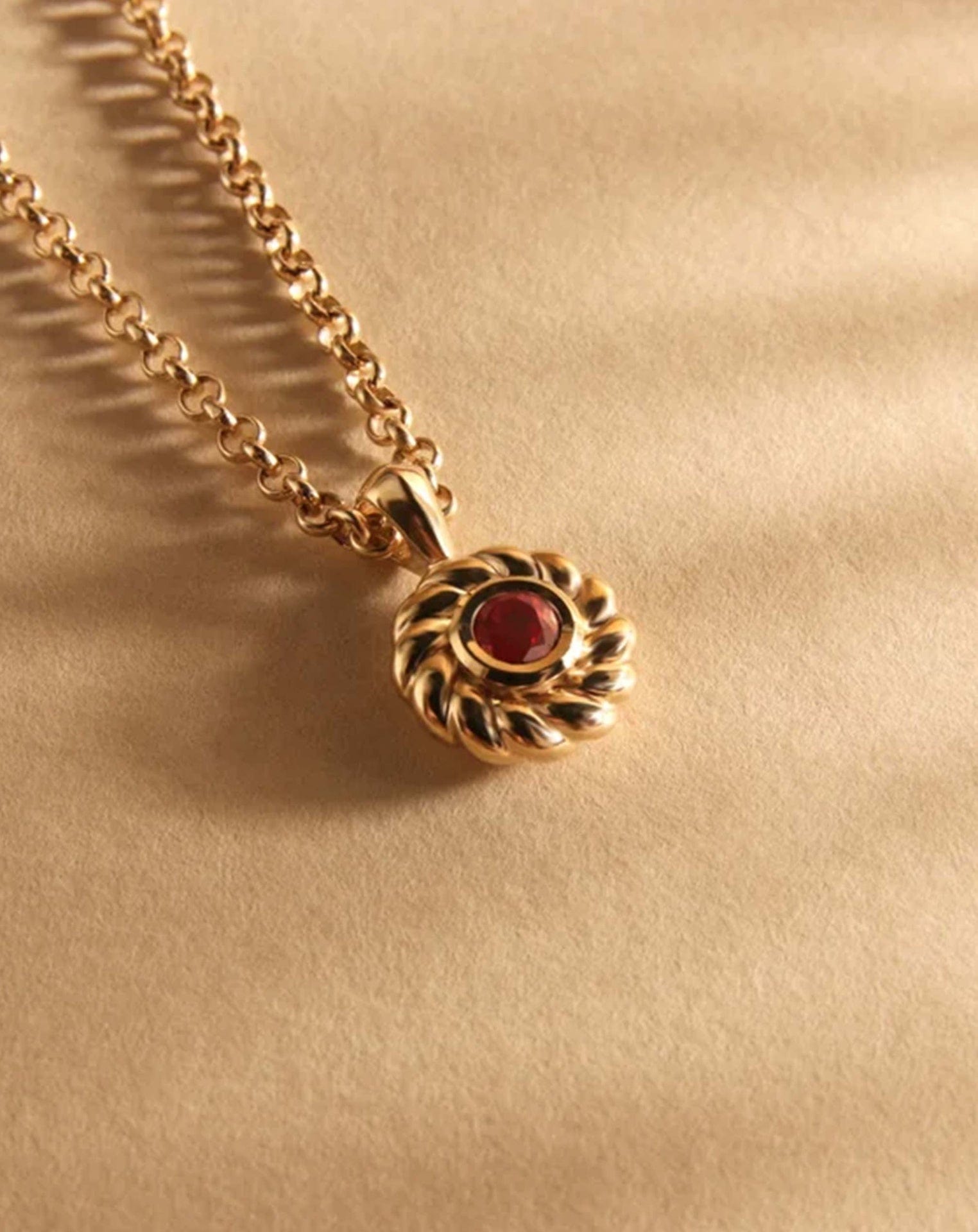 Ruby Darling Knots Pendant