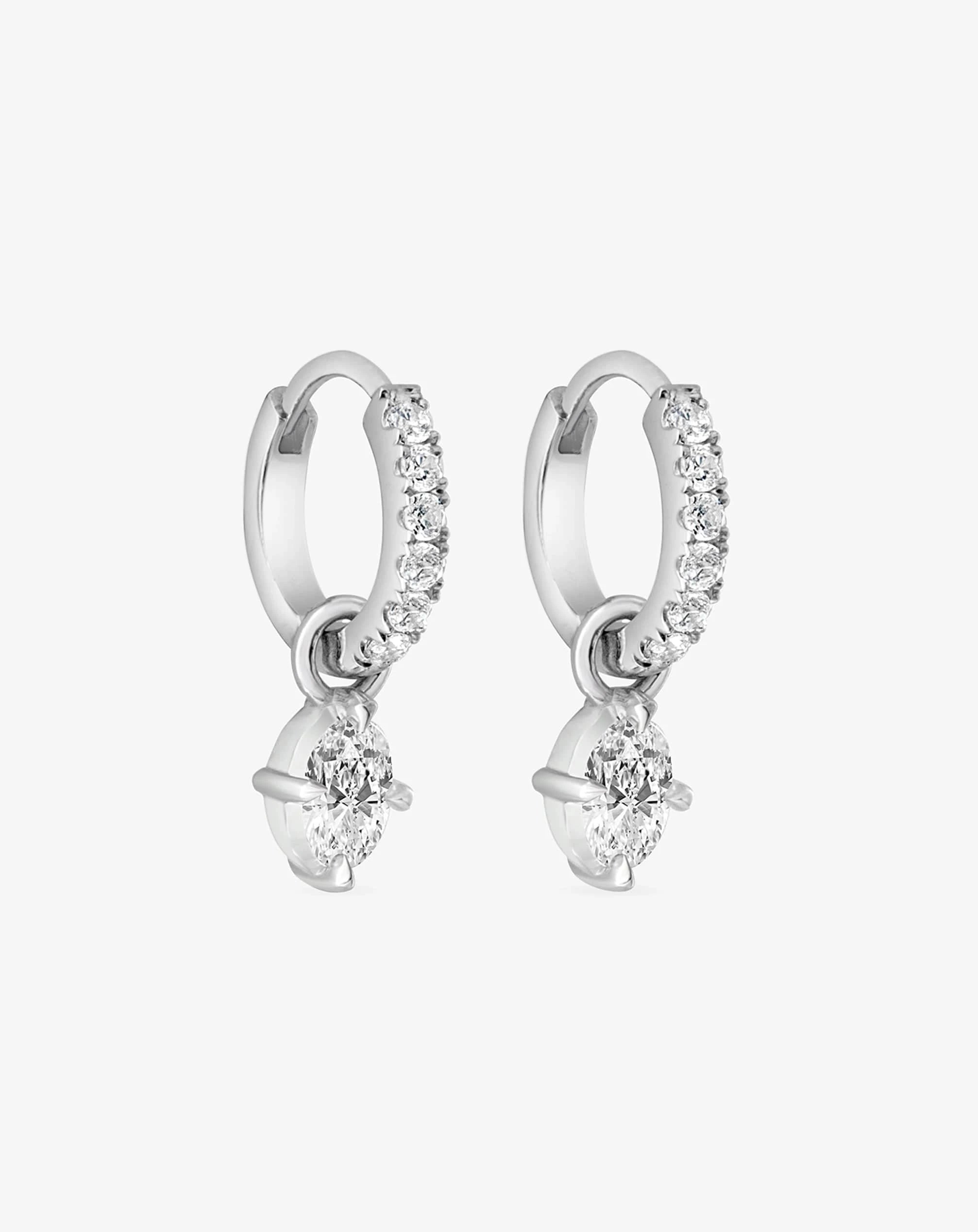 Create Your Set: Classic Diamond Huggies & Charms