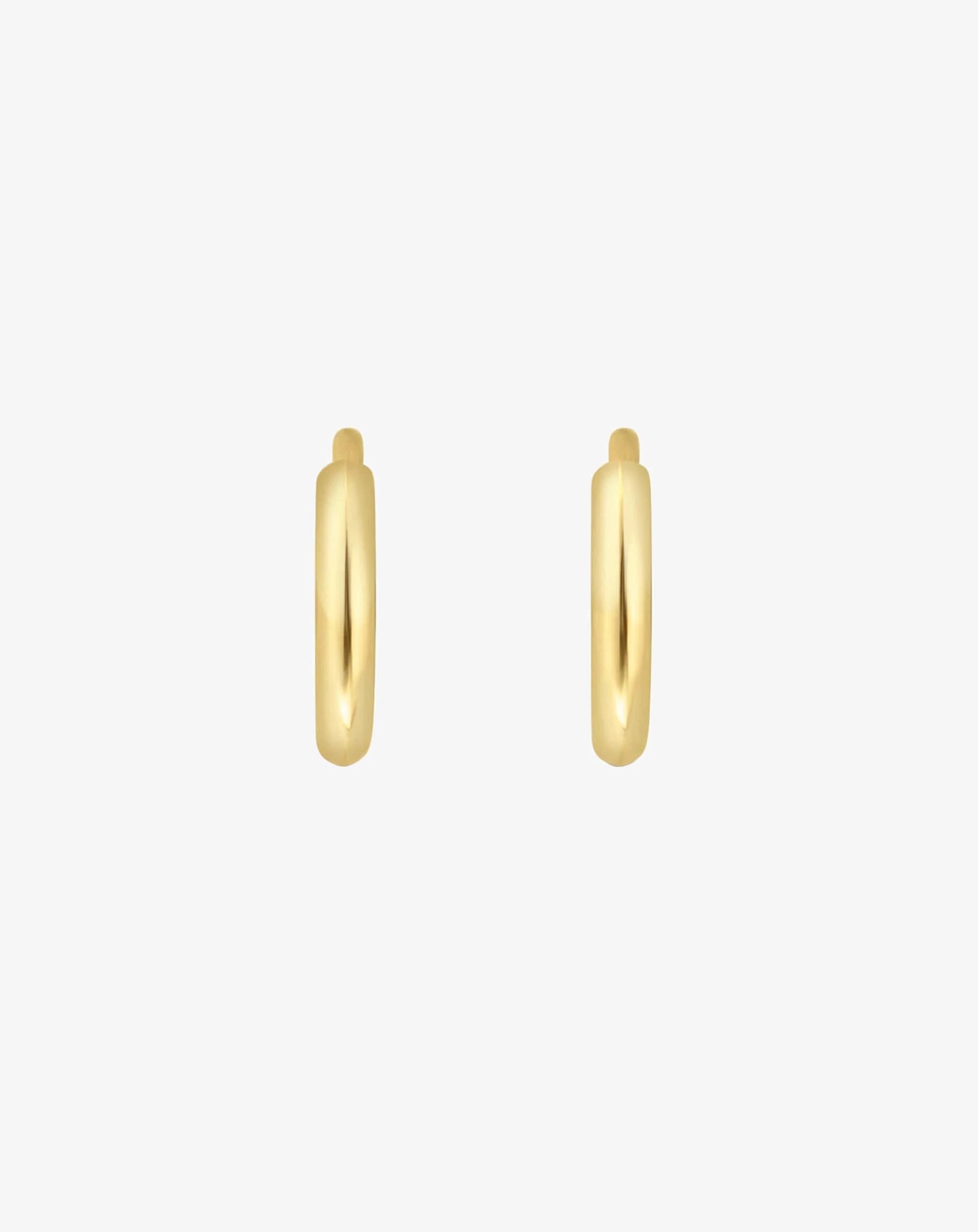 Classic Huggies in Yellow Gold
