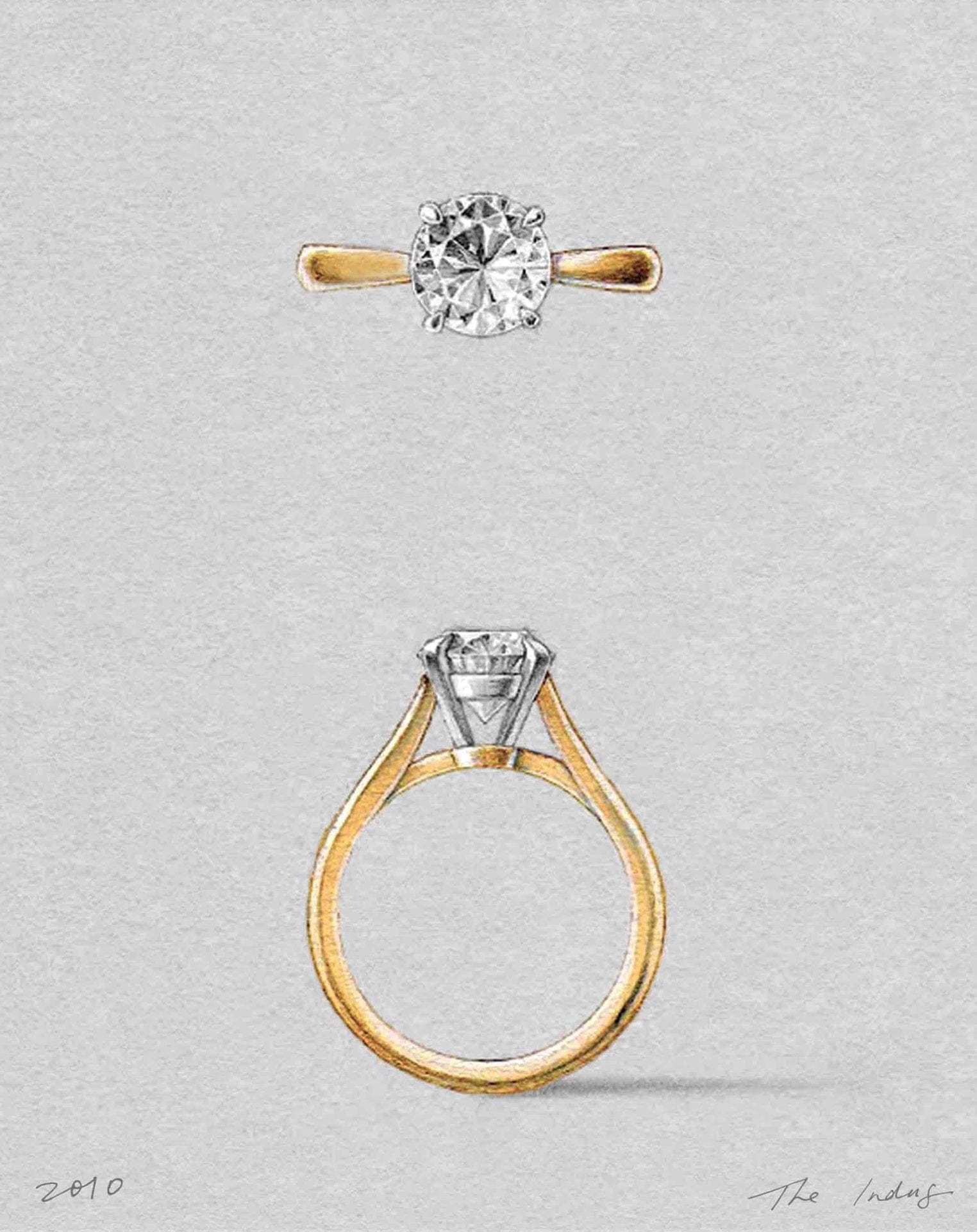 The Indus Setting Yellow Gold
