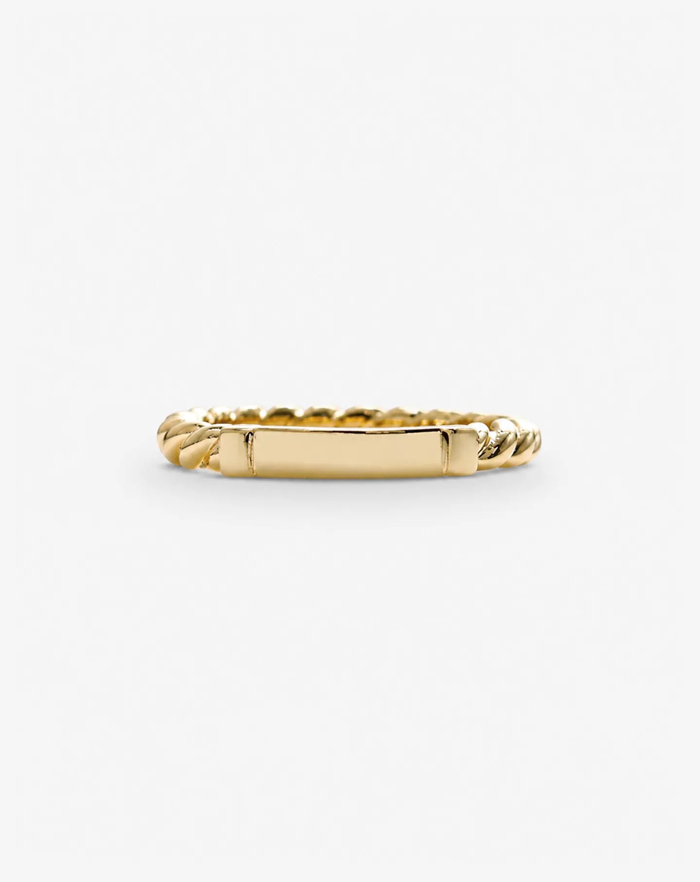 Knots Engraving Band Yellow Gold