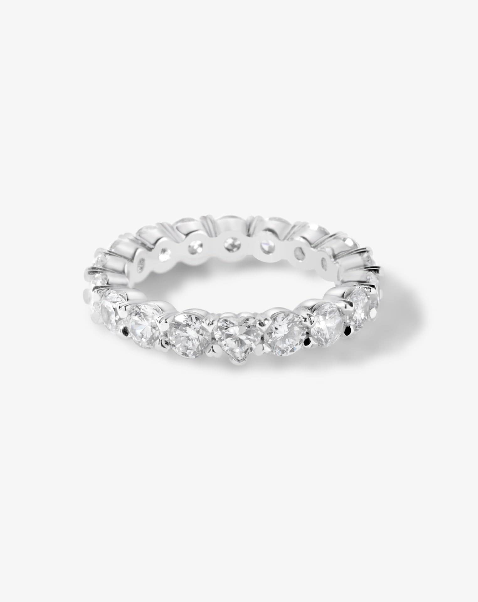 Young at Heart Full Eternity Claw Set Round Diamond Band