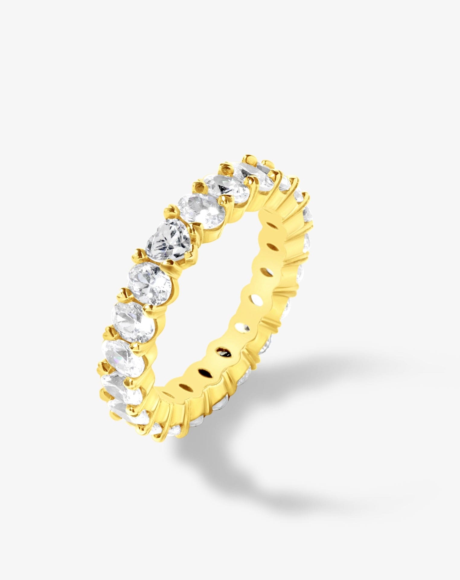 Young at Heart Full Eternity Claw Set Oval Diamond Band