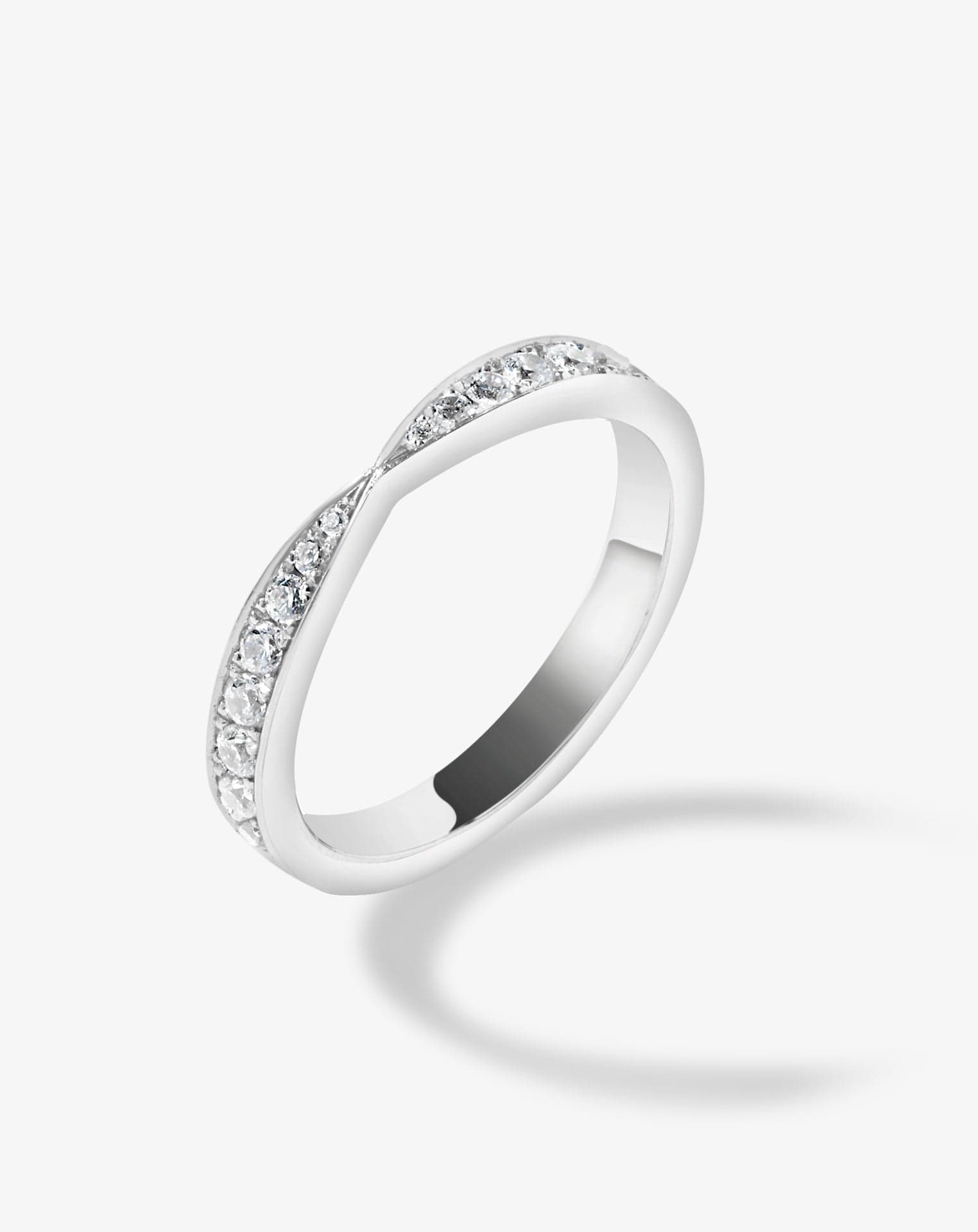 Bow Tie Bead-Set Diamond Band