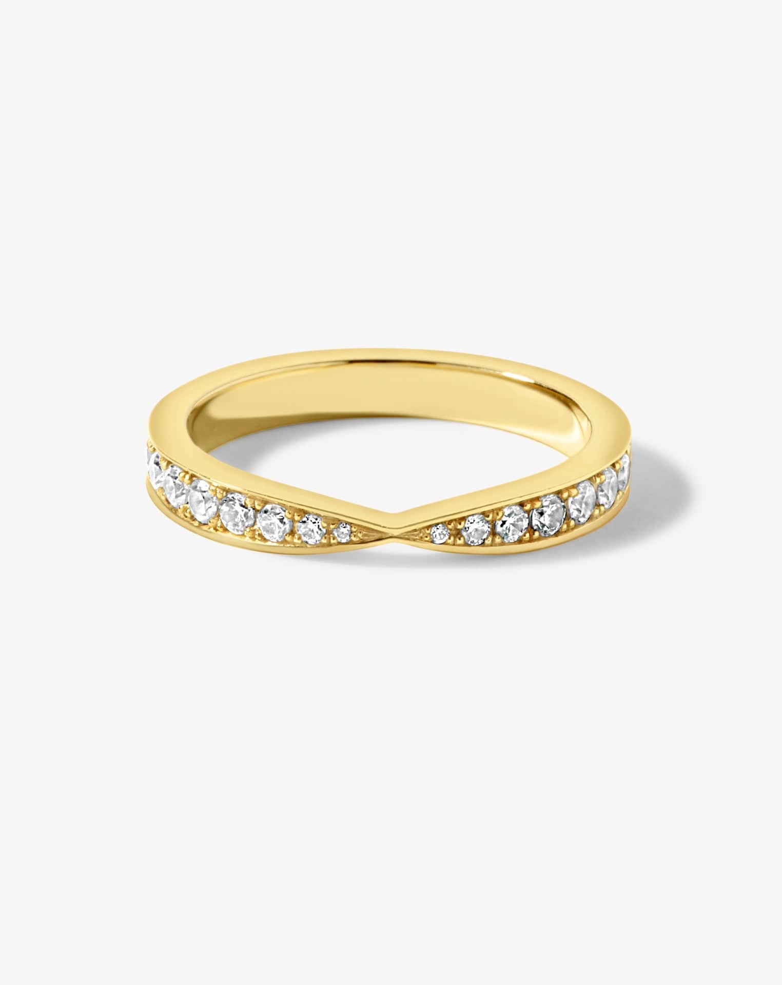 Bow Tie Bead-Set Diamond Band