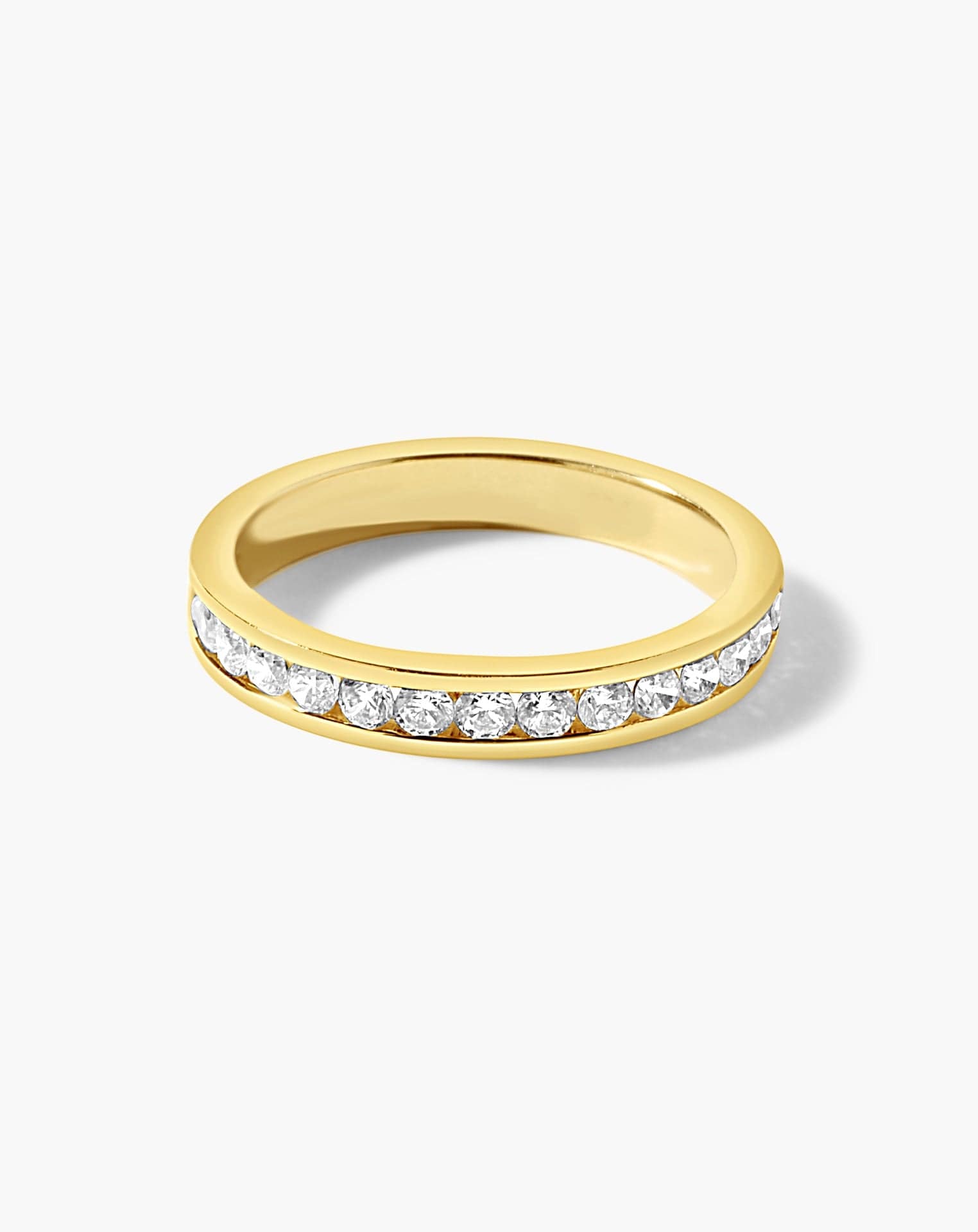 Channel-Set Diamond Band