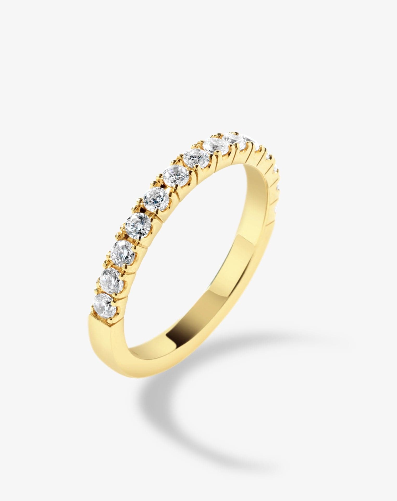 Scallop Set Diamond Band