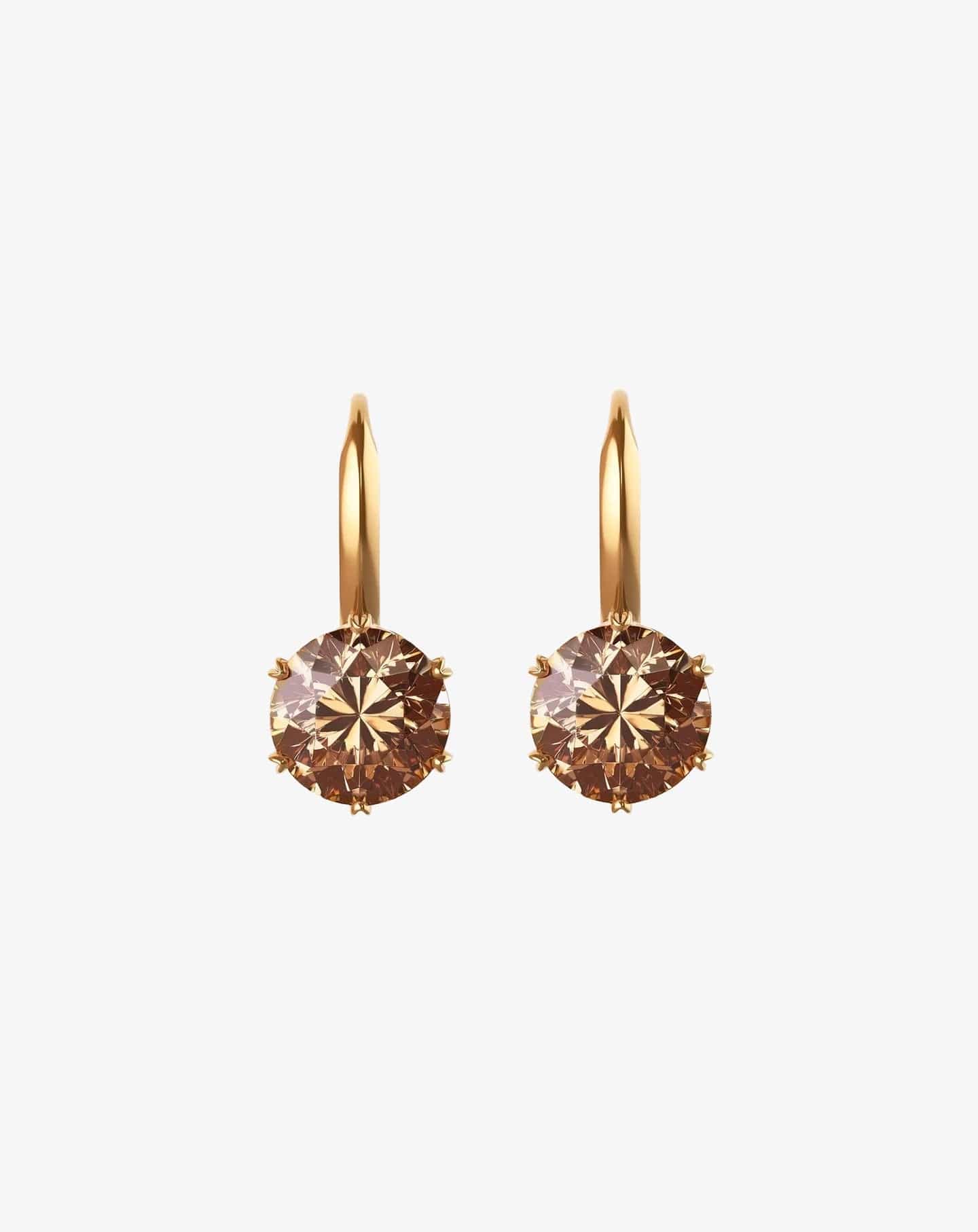 Champagne Diamond Sloane Slippers Yellow Gold