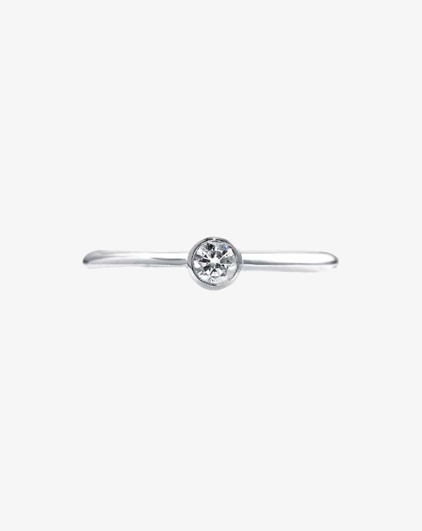 Classic Brilliant Stacker Ring in White Gold