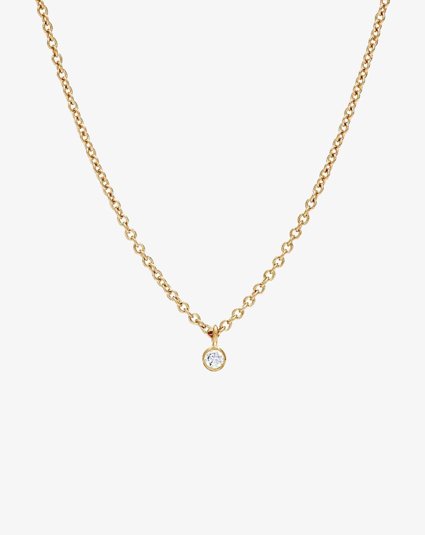 Classic Fine Diamond Necklace in Yellow Gold