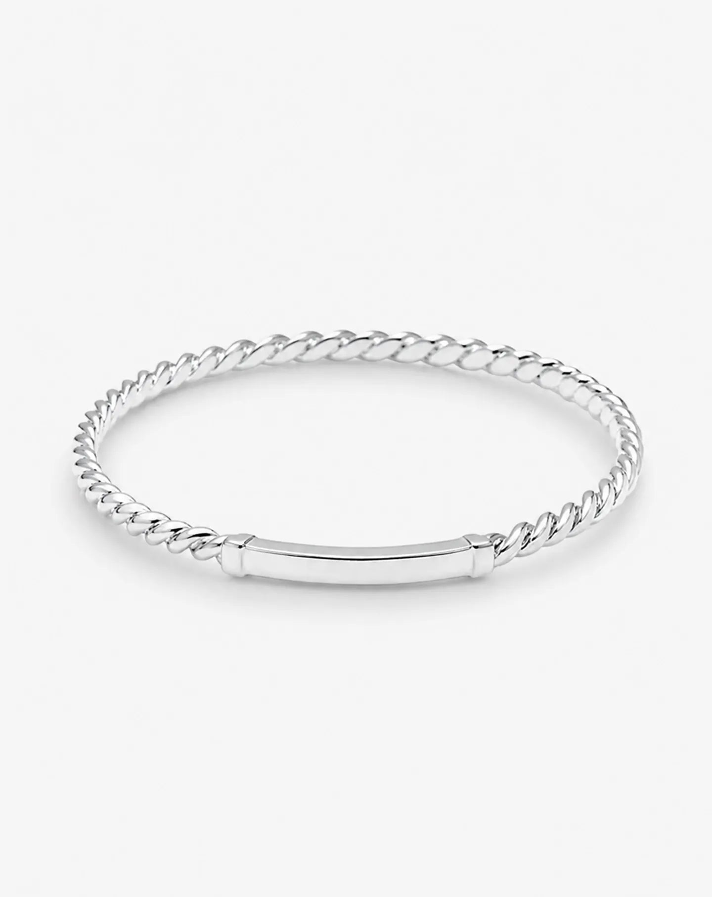 Knots Bangle White Gold