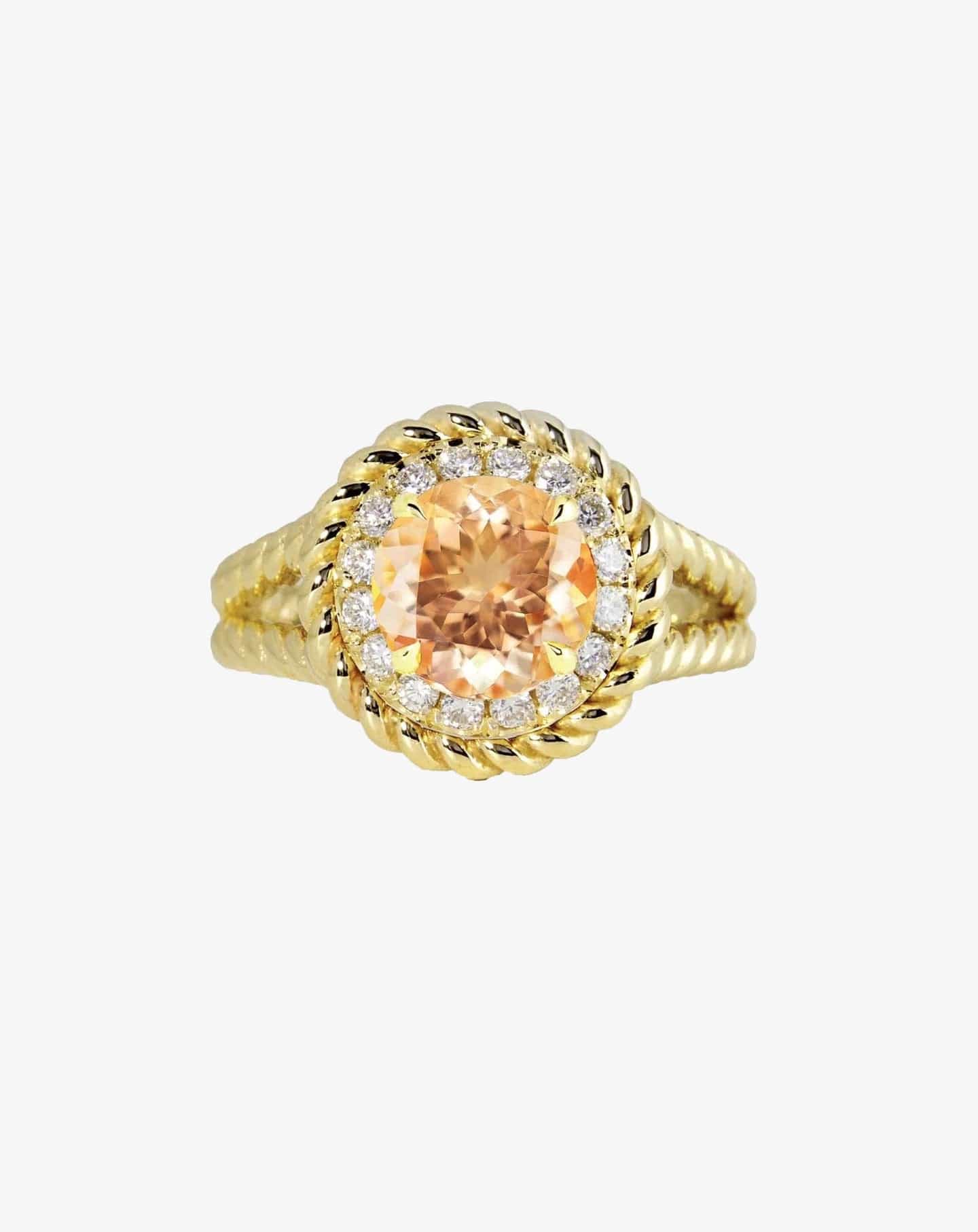 Morganite Grand Knots Ring