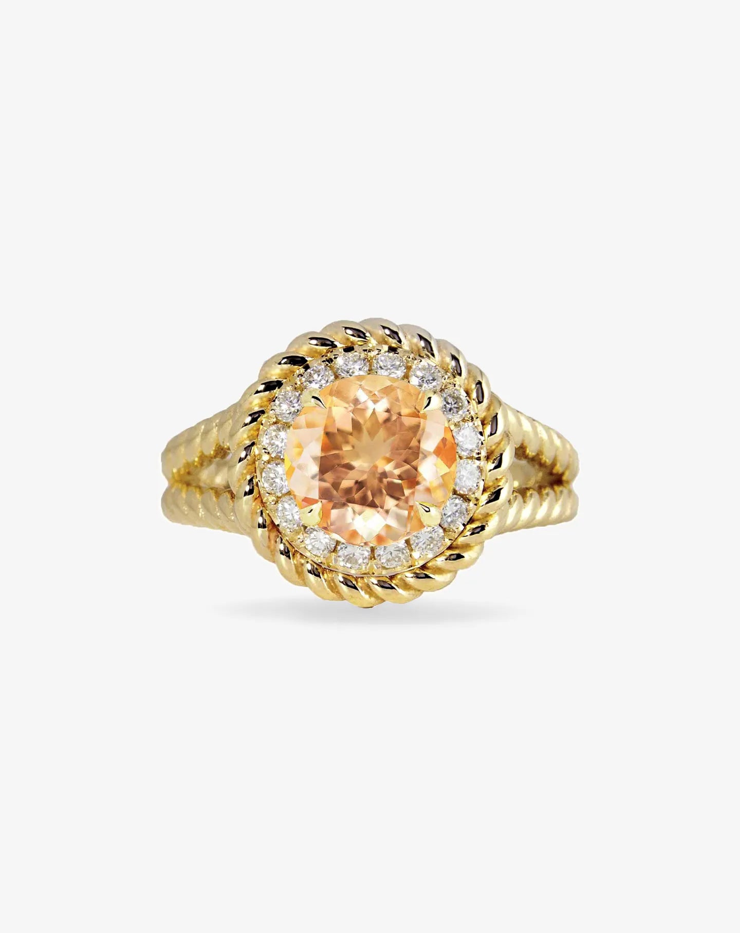 Morganite Grand Knots Ring
