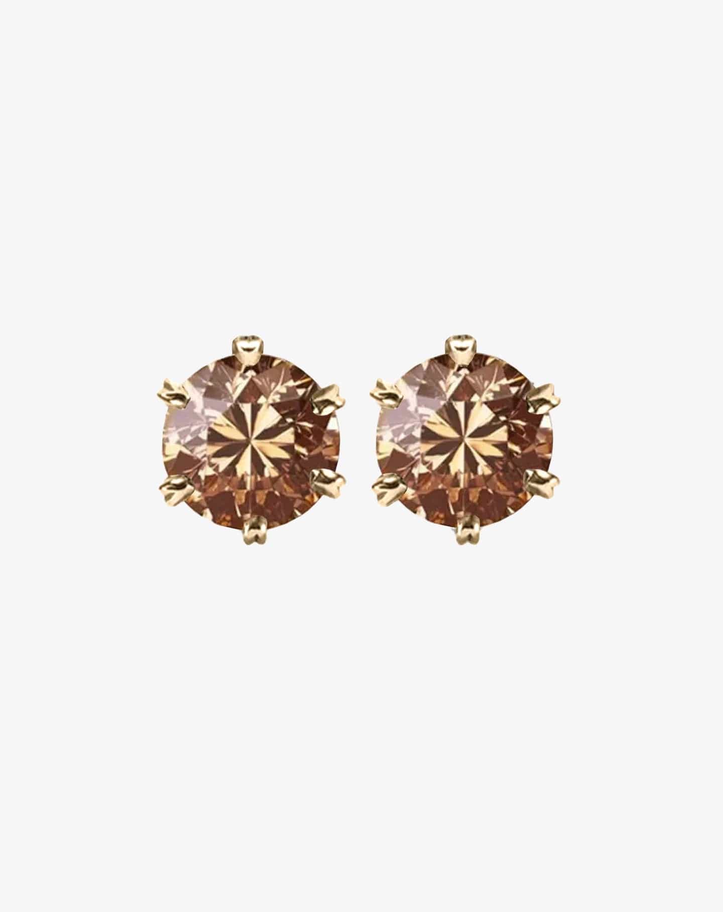 Sloane Champagne Diamond Studs