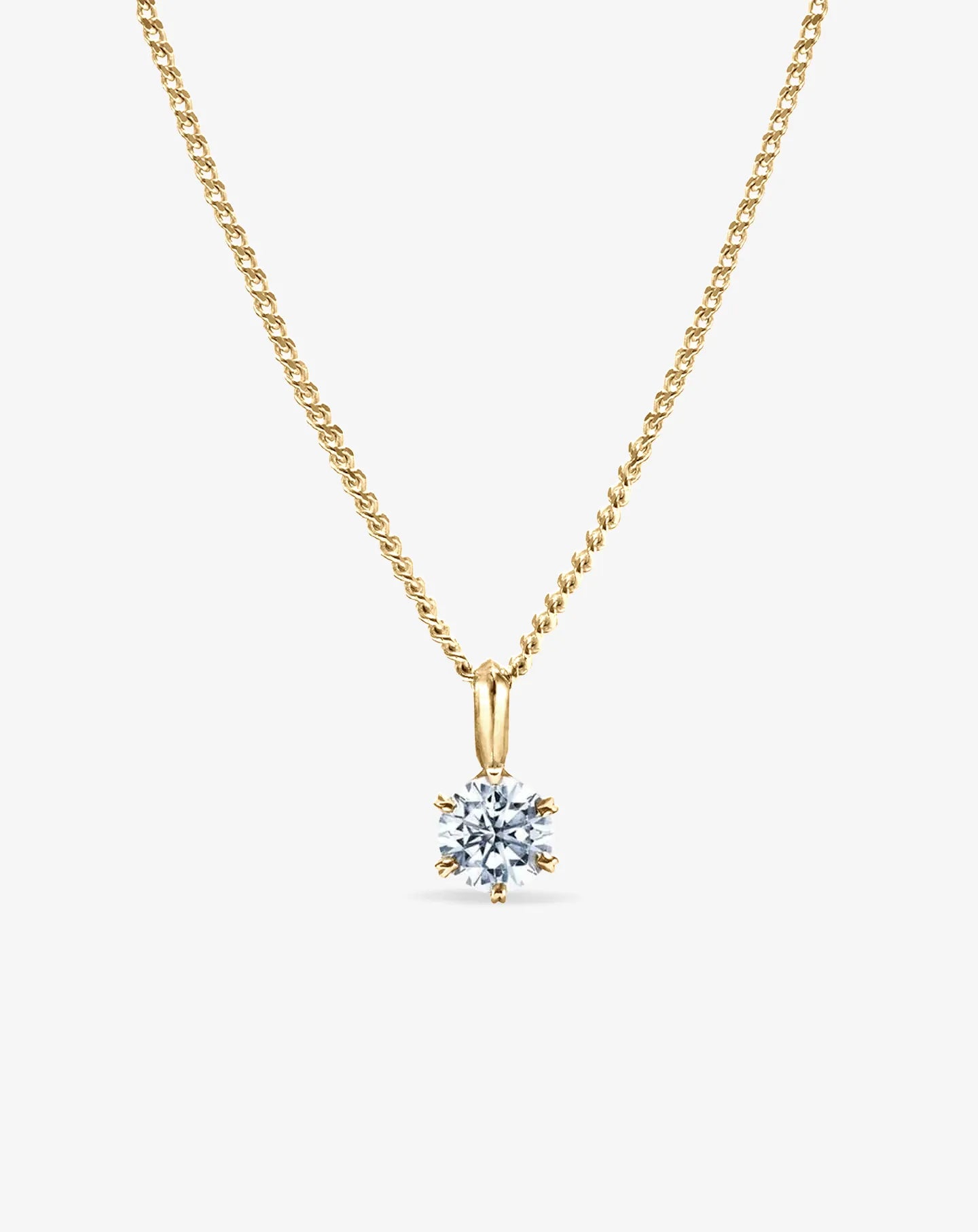 Sloane Diamond Necklace Yellow Gold