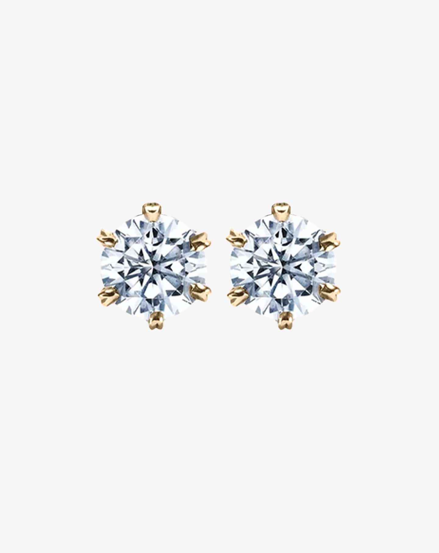 Sloane Diamond Studs Yellow Gold