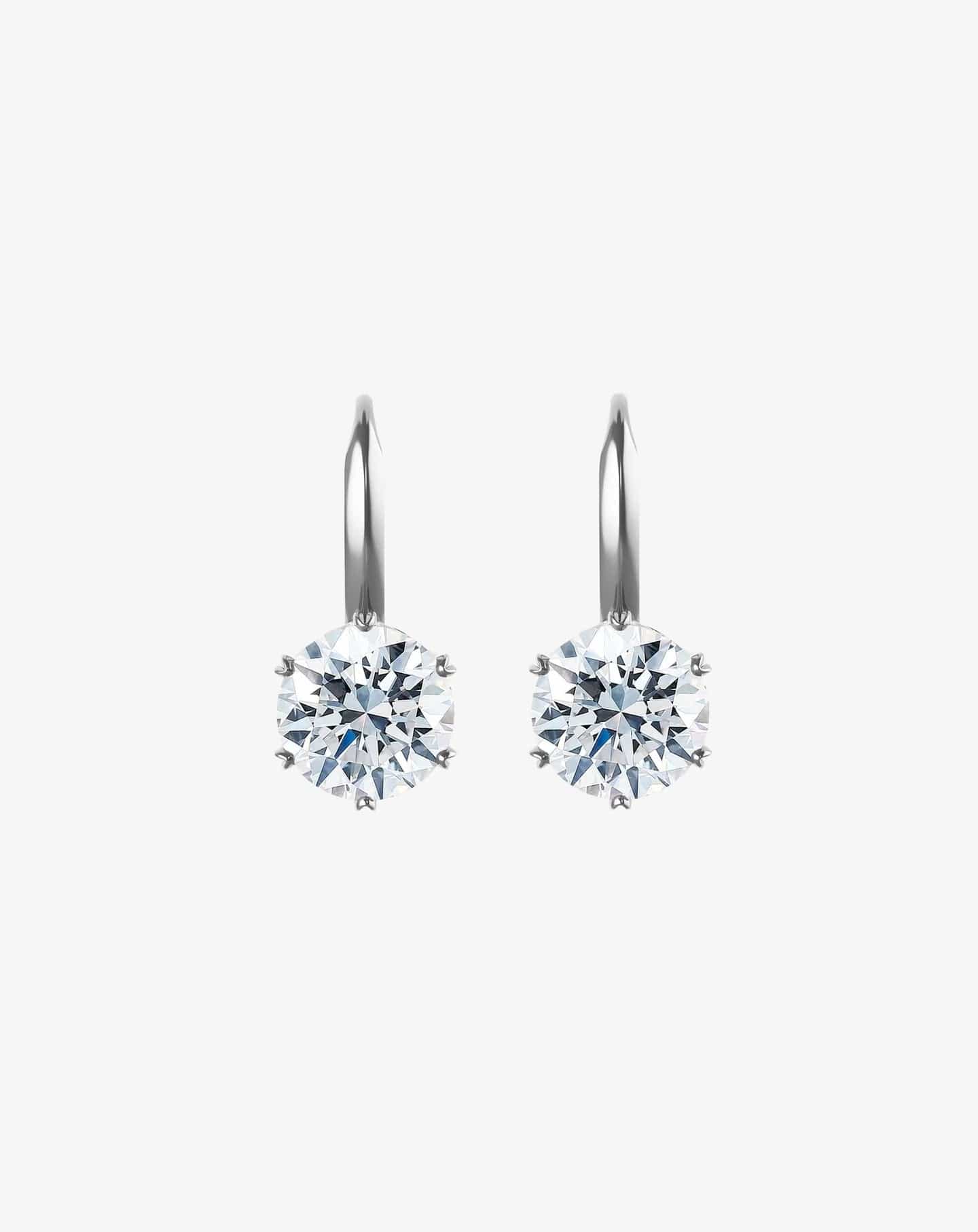 Diamond Sloane Slippers White Gold