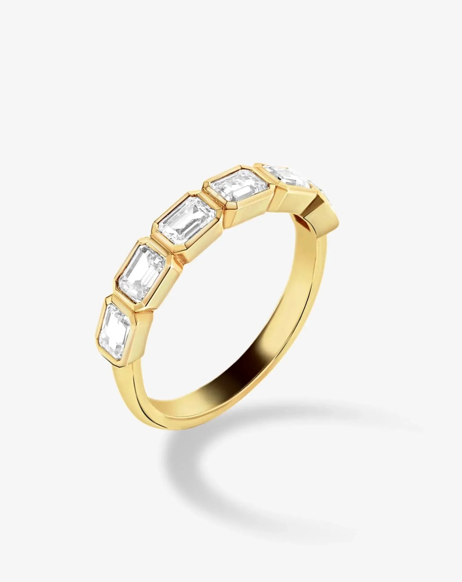 Belenos Emerald Cut Band