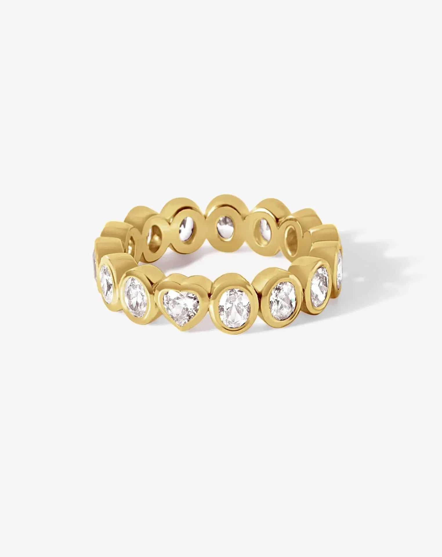 Young at Heart Full Eternity Bezel Set Oval Diamond Band