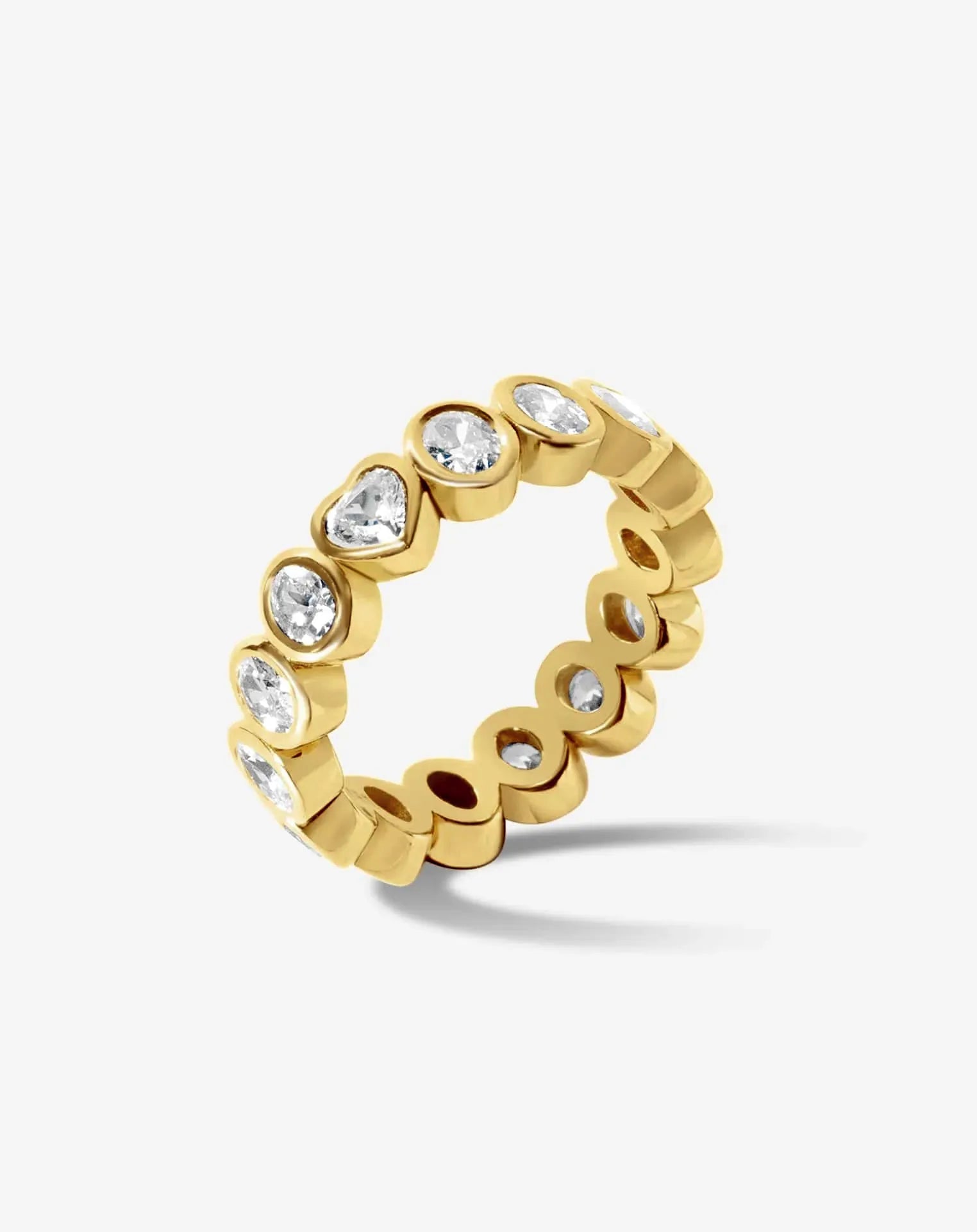 Young at Heart Full Eternity Bezel Set Oval Diamond Band