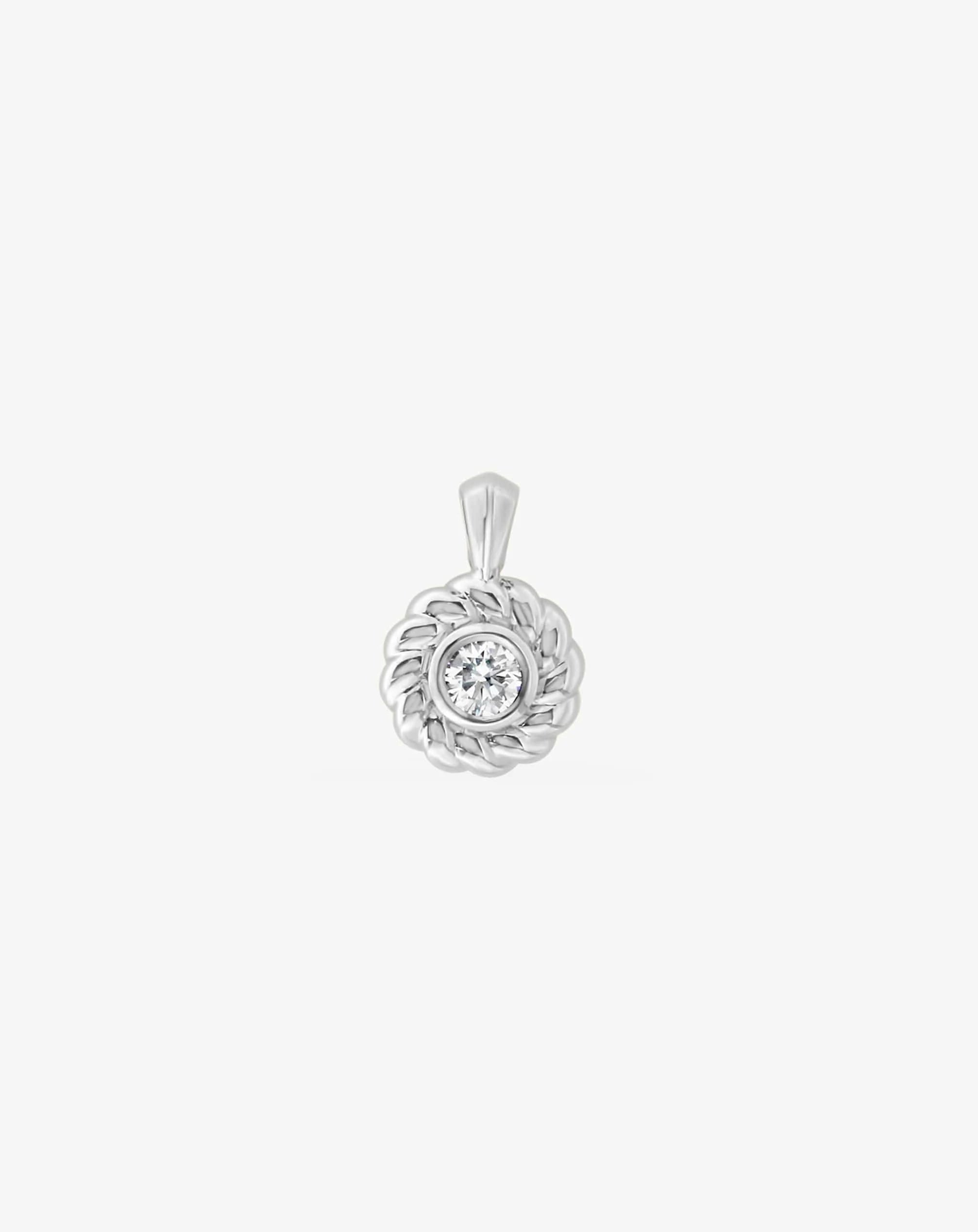 Darling Knots Pendant in White Gold