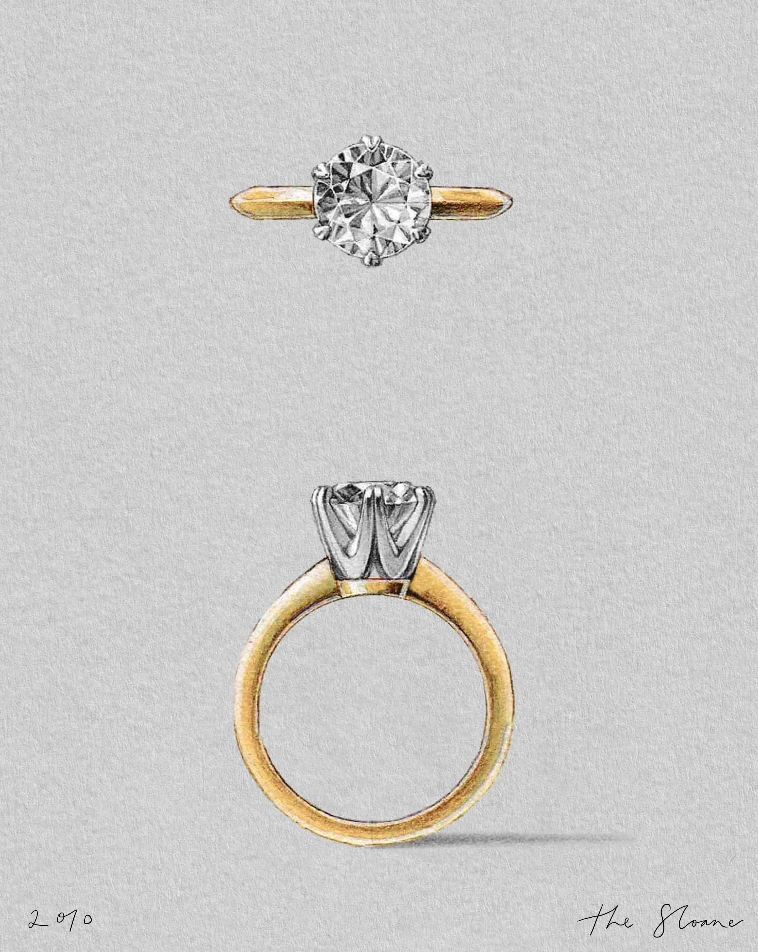 The Sloane Setting Yellow Gold