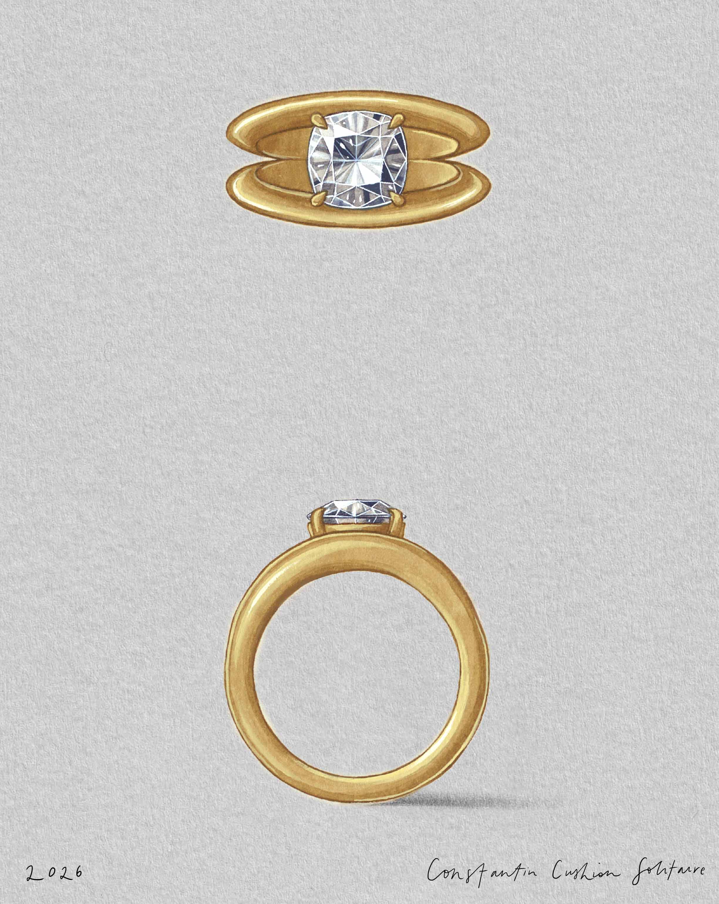 Constantin Cushion Solitaire