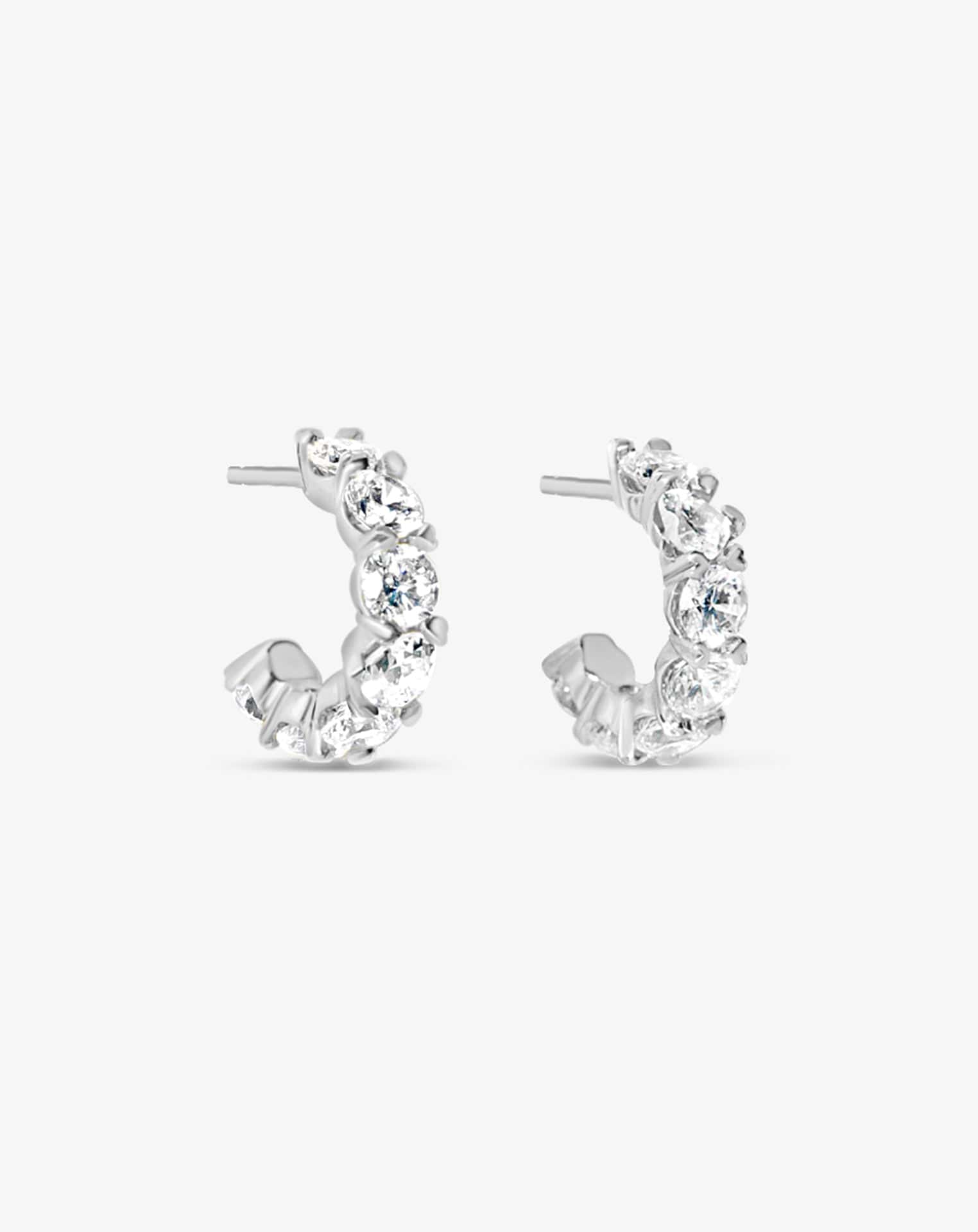 Young at Heart Diamond Hoops